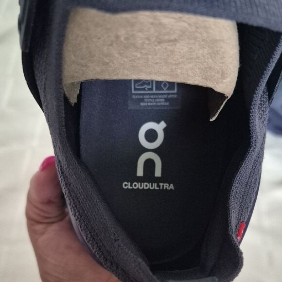 On Running Men's Dark Purple and Lime Athletic Shoes - Picture 2 of 16